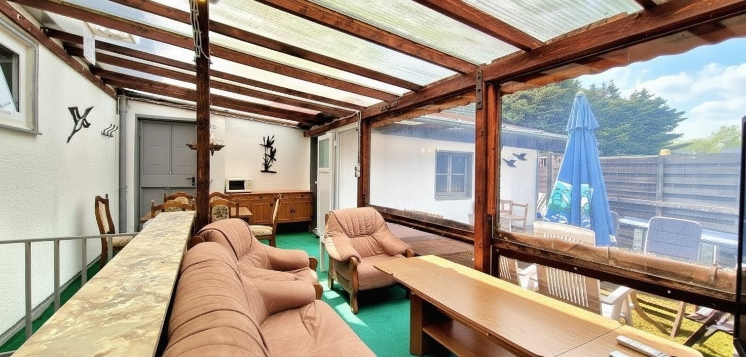 Monteurunterkunft: Wintergarten und Garten in Köln